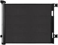 Retractable Baby Gate, 140cm Wide x 86cm Tall, Extra Tall Mesh Safety Gate for Baby & Pets, Indoor/Outdoor Use, Fits Doorways & Stairs，Black