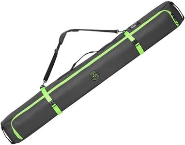 Tough Outfitters Ski Bag for Air Travel - Padded Ski Bags for Air Travel - Durable Luggage Case for Skis - Premium Snow Equipment Gear Carrier - 190 cm