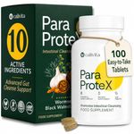 ParaProteX 10 in 1 Parasite Cleanse for Humans | 1680 mg Wormwood Black Walnut and Clove Complex | 10 Active Herbal Ingredients | Gut Cleanse & Digestive Support | 100 Vegan Tablets