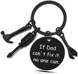 Ediseng Personalized Father Gifts from Daughter/Son/Wife,One Piece Custom Keychain,Birthday gifts for Dad,Bonus Dad Gifts