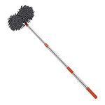 Long-handled Car Wash Brush, Long-reach Car Wash Brush, Telescopic Car Washing Brush, Portable Telescoping Car Wash Sponge Wand with Lightweight Design for Cars, Suv's and Other Vehicles