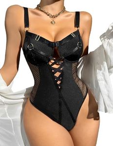 Avidlove Women Lingerie Bodysuit Mesh Teddy Underwire Lace Bodysuits One Piece Babydoll With Snap Crotch