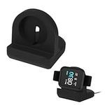 kwmobile Watch Charger Stand Compatible with iTOUCH Air 3 / Air 4 / Sport 3 / AIR SE/EXPLORER 3 Charger Stand - Silicone Holder Dock - Black