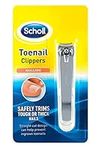 Scholl Nailcare Toenail clippers - Fingernail and Toenail Clippers by Scholl to Safetly Trim Tough or Thick Nails