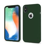 Pikkme Back Cover | Full Camera Protection | Raised Edges | Super Soft Silicone | Bumper Case for iPhone Xs Max (Atrovirens)