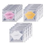 Collagen Crystal Lip Masks Set, 3 types 15pcs Moisturizing Nourishing Lip Patches Remove Dead Skin Anti-Wrinkle Anti-Aging Hydrating Gel Masks Plump Your Lips Enhancement Skin Care