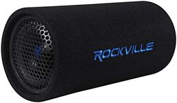 Rockville RTB65A 6.5" 300w Powered Active Car Subwoofer Bass Tube + MP3 Input, Black