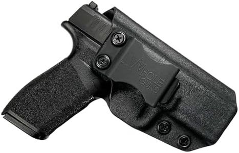 WHOLEGUNS - IWB KYDEX Black Full Cover Classic Holster - Inside Waistband- Adj. Cant & Posi-Click Retention - 100% US Made (for Springfield Hellcat PRO-Right Hand)