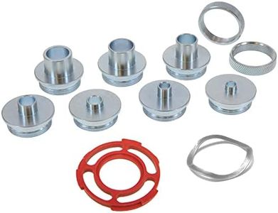 Milescraft 1278 Metric Metal Bushing Set - 10 pc. Router Template Guide Set with Wave Washer- Ideal for Dovetailing, Template Routing, Inlay Routing- Convert Metal Bushings into Turnlock Compatible Bushings