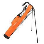 Orlimar K99546 Pitch and Putt Golf Lightweight Stand Carry Bag, Orange