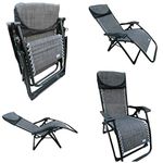 AMAZE" Folding Zero Gravity Recliner Push Back Easy Relax Portable Outdoor Indoor Sea Beach Swimming Pool Garden Farm House Sun Bed Lounger Chair - 11 C