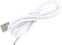 DC 2.0mm Jack Charger Port 100CM USB Charge Replacement Power Cable intended for Beats Solo HD505 Headphones NOT intended for Dr. Dre Powerbeats3 (White)