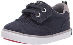 Sperry Kids Boys Spinnaker Crib Jr Washable Sneaker, Navy, 10 M US