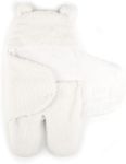 Tadpoles Super Soft Plush Sherpa Swaddle Wrap - Ivory | 100% Microfiber Plush Polyester Sherpa | Soft, Smooth & Durable | Fits Babies 0-12 Months | Ideal for Use in a Stroller, Car or Crib