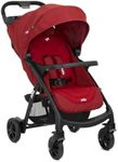 Joie Muze LX Fully Featured Lie-Flat Stroller with footmuff (Birth to Approx. 3 Years, 0-15kg) - Cranberry