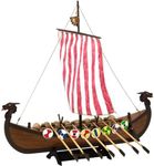 Artesanía Latina – Wooden Ship Model Kit – Nordic Sailboat, Drakkar Viking – Model 19001N, 1:75 Scale – Models to Assemble – Initiation Level