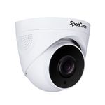 SpotCam TC1-P 2K Cloud AI PoE Business Dome IP Camera, Indoor, Two Way Audio, Night Vision, Human Detection, Support SD Card, Free 24 Hour Cloud Recording, Made in Taiwan