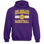 Basketball Retro Team Men's Fan Apparel, Los Angeles - Purple Hoodie, X-Large