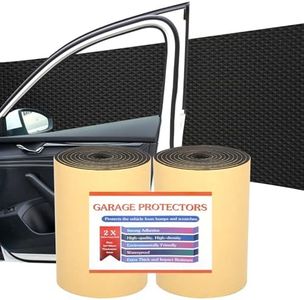 JEDWKFA 2 x Mousse Protection Garage, Protection Murale de Garage, Protection Mur, Protection Porte de Voiture, 2 m x 20 cm x 4mm, Protection Voiture, für Parkhäuser, Noir