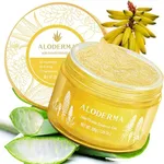 Aloderma Age-Defying 24K Gold Leaf Aloe Flower Essence Gel, Made within 12 Hours of Harvest - Luxurious Aloe Gel with Allantoin & Hyaluronic Acid for a Glowing, Shimmering, Youthful Complexion, 7oz