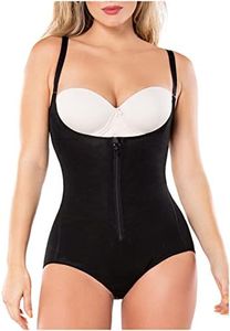 DIANE & GEORDI 2411 Strapless Tummy Control Shapewear Bodysuit for Women | Fajas Colombianas Reductoras y Moldeadoras Levanta Pompis Black