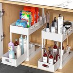 PUILUO 2 Set Under Sink Cabinet Org