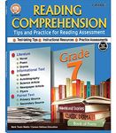 Grade 7 Reading Comprehension Workbook―Literature, Novels, Poetry, Science and Newspaper Articles, Autobiographies With Reading Assessment Practice, ELA for Homeschool or Classroom (64 pgs)