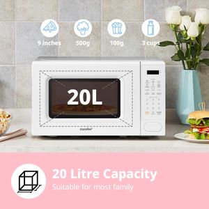 COMFEE 20L Microwave Oven, 700W – White