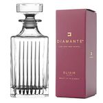 DIAMANTE Whisky Decanter “Broadway” Collection | Crystal Decanter 750ml | Gift Box