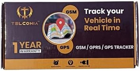 Telconia GSM/GPRS/GPS Vehicle Tracker, Real-Time Tracking, Multi-Vehicle Management, Remote Power Cut-Off, 1 Year Warranty