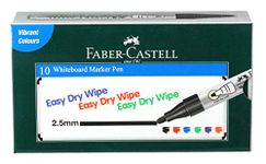 Faber-Castell Whiteboard Broad Marker - Pack of 10 (Black)