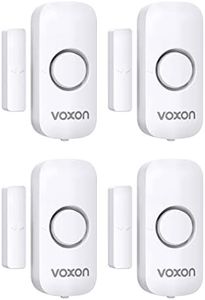 VOXON Sensore di Allarme per Porte e Finestre, 100 dB Sirena Allarme Casa Senza Fili, Sistema Antifurto Magnetico Wireless, Allarme Porta Ingresso Adatto per Casa, Negozio, Ufficio, Garage (4 pezzi)