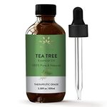 AVD Organics Tea Tree Oil For Skin | 100% Pure and Natural Therapeutic Grade Tea Tree Essential Oil | for Aromatherapy, Hair, Skin, Home Diffusers - 3.38 fl. Oz