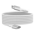 Belkin BoostCharge USB-C to USB-C Power charger cable, USB-IF certified fast charging cable with 240W Power Delivery for iPhone 16, 15, MacBook, Chromebook, Galaxy, iPad, Pixel & More - 2m, white