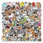 100Pcs Cute Animal Stickers,Vinyl W