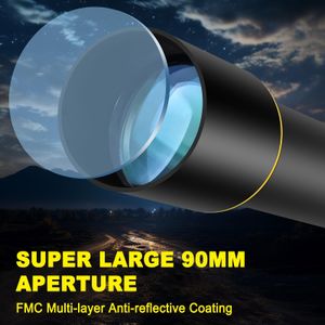 Vertisteel 90mm Astronomy Telescope – High-Power Refractor for Stargazing
