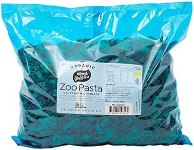 Honest to Goodness Organic Zoo Pasta, Tomato And Spinach, 2 kg - Authentic Italian Pasta Made with Organic Durum Wheat, Tomato and Spinach. Fun Zoo Animal Shapes.