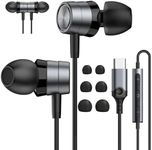 USB C Headphones with Microphone, W