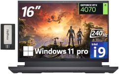 Dell G16 7630 16" QHD+ 240Hz Gaming Laptop, 13th Gen Intel i9-13900HX, 32GB DDR5, 2TB SSD, NVIDIA GeForce RTX 4070 8GB GDDR6, Win 11 Pro, 1-Zone RGB Backlit Keyboard, Gray, 256GB Docking Station Set