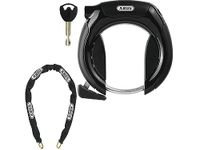 ABUS frame lock PRO SHIELD PLUS 5950 NR - Bike lock set with lock chain 6KS/85 and lock pouch ST5950-8.5 mm - ABUS security level 9 - Black