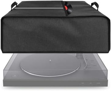 Kingshion Turntable Dust Cover, Record Player Protective Case, Dust and Scratch Proof, Compatible with SL-Q300/SL-B250 /SL-B260/SL-BD20/SL-BD27/SL-BD35/SLD-20/SL-PC11/SL1200/SL1210 Pioneer PLX 1000