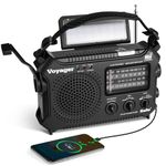 Kaito KA500 5-way Powered Emergency AM/FM/SW NOAA Weather Alert Radio with Solar,Dynamo Crank,Flashlight and Reading Lamp, Color Black