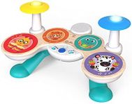 Baby Einstein Together in Tune Drums​ Safe Wireless Wooden Musical Toddler Toy, Magic Touch Collection, Age 12 Months+