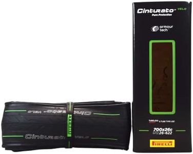 Pirelli Cinturato Velo, Tire, 700x26C, Folding, Tubeless Ready, Smartnet Silica, 60TPI, Black, 700cmx23/27