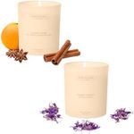 Benevolence LA Golden Luster and Sunset Canopy 8oz Scented Candles Set | 45-Hour Burn | Fall Candle | Natural Wax, Cotton Wick | Malibu Sands Collection