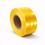 GlowTail High Intensity Water Proof Conspicuity Warning Reflective Radium Conspicuity Tape Sticker 2 Inch X 10 Meter Yellow