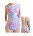 Girls One Piece Swimsuit Sports Swimming Costume Swimwear Kids Bathing Suits Beachwear Bikini Mermaid 4-5 Years