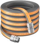 Giraffe Tools Garden Hose 75FT, 5/8"Lightweight Lay Flat Water Hose, Custom Length, Flexible, Leakroof Hybrid Hose Pipe with Male to Female Fitting