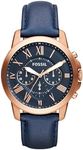 Fossil Men's Grant Analog Analog-quartz Blue Watch, (FS4835)