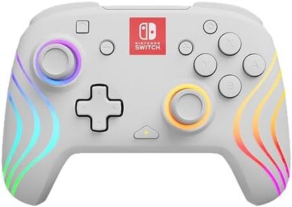 Official Afterglow Wave Wireless Controller Nintendo Switch - White